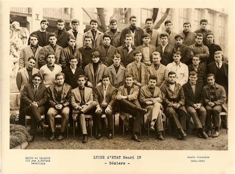 Photo De Classe Mathelem2 De 1965 Lycée Henri Iv Copains Davant