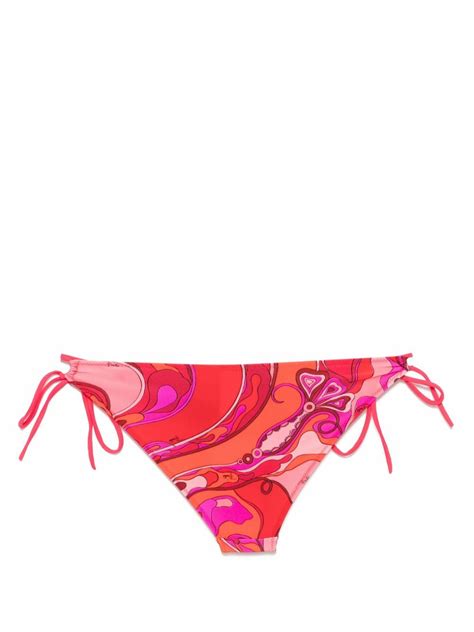 PUCCI Orchidee Print Bikini Bottoms Emilio Pucci