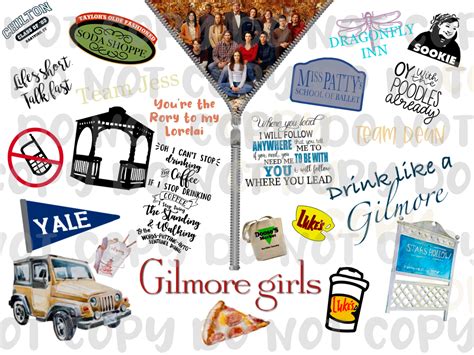 Gilmore Girls Sublimation File - Etsy