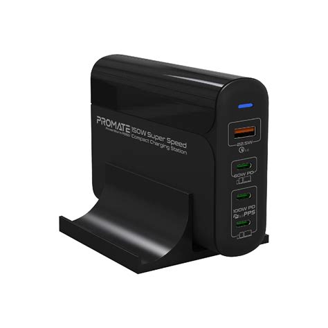 Buy Promate Usb C Laptop Charger Compact Multiport Charging Station