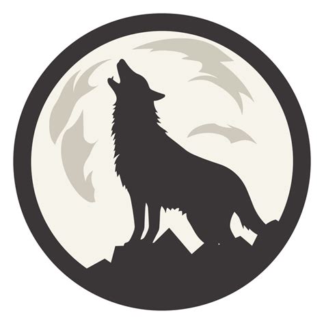 Beautiful Wolf Silhouette - 25069777 PNG