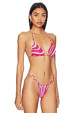 Maaji Balmy Reversible Bikini Top In The Wave Revolve