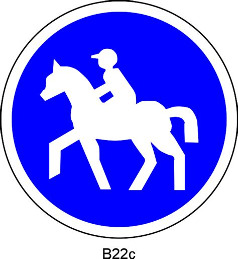 Horsedrivers Enige Verkeersbord Vector Afbeelding Vectorafbeelding