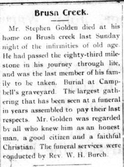 Stephen Golden Jr 1822 1904 Find A Grave Memorial Grave