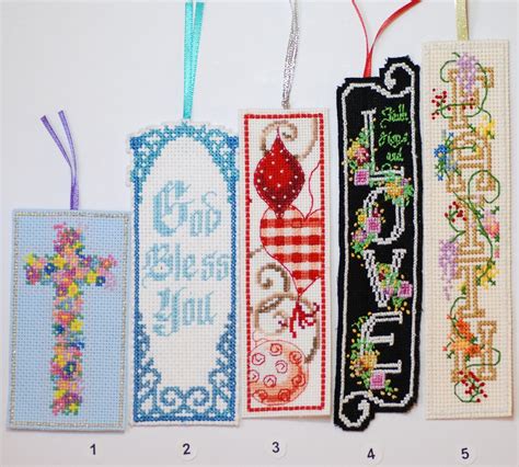 Inspiration Cross Stitch Bookmarks, New Complete 5 Patterns - Etsy