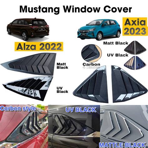 Perodua Alza 2022 2023 Axia 2023 Mustang Carbon Rear Window Cover