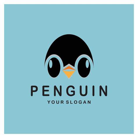 simples pinguim logotipo Projeto modelo ilustração 22744432 Vetor no