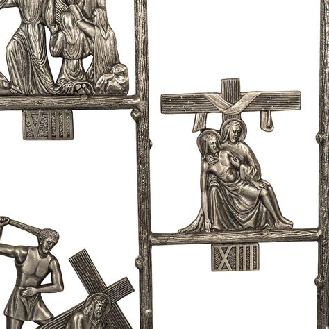 Way Of The Cross In Brass 14 Stations Online Sales On Uk