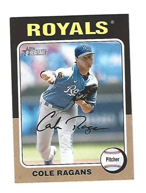 COLE RAGANS 2024 Topps Heritage Error Variations Ssp 120 Royals EUR 13