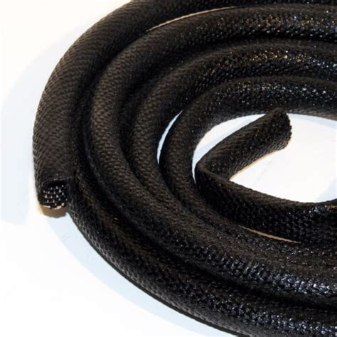 Old School Braided Cloth Asphalt Tar Coated Idx Wiring Sheath