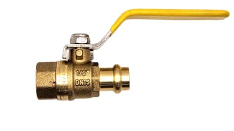 Ball Valve Press Gas Lever 15mm FI X Socket