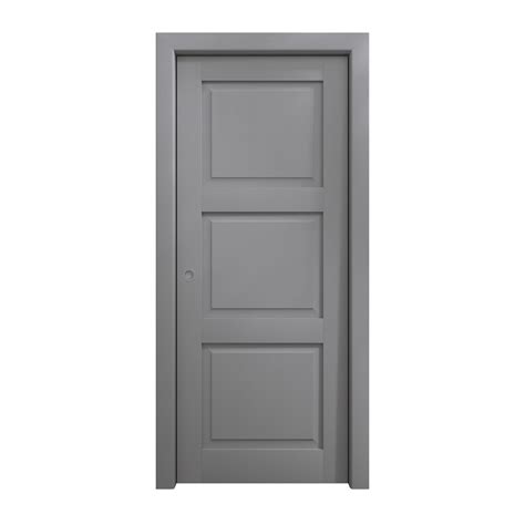 Sliding Pocket Door X Inches Ego Painted Grey Oak Kit