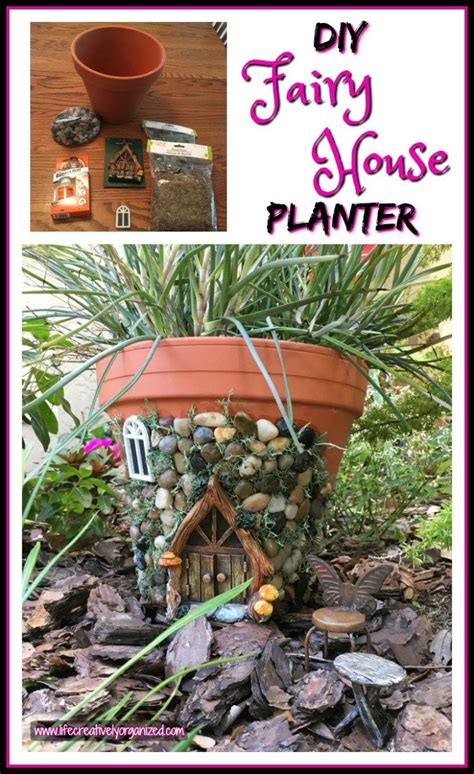 Fairy Door Clay Pot Planter Is An Easy Diy Fairy Pots Fairy Garden