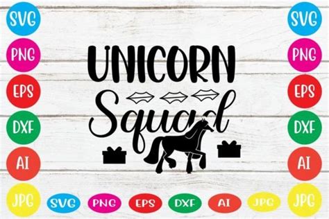 Unicorn Squad Graphic By DesignGet Creative Fabrica