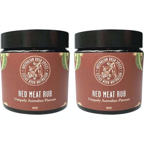 Australian Bush Spices Red Meat Blend Rub 60g 2pk Woolworths