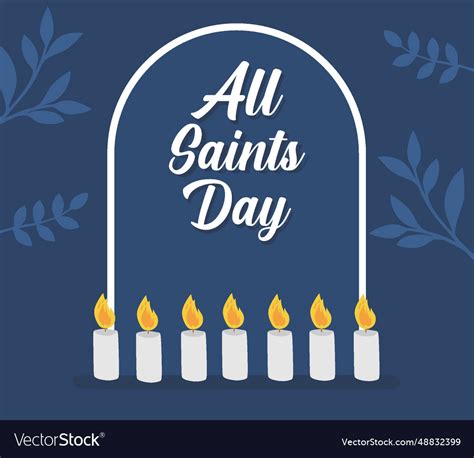 All saints day Royalty Free Vector Image - VectorStock