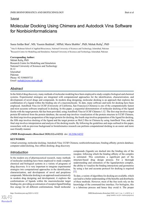 Molecular Docking Using Chimera And Autodock Vina Software For