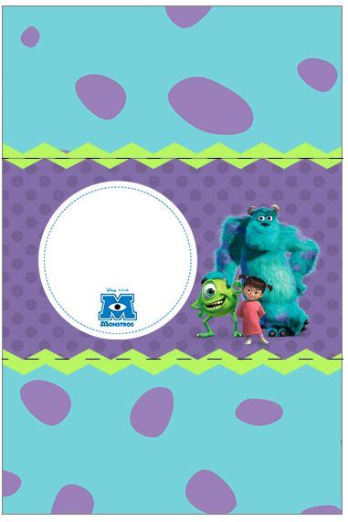 Bala Personalizada Monstros SA Fazendo A Nossa Festa Monster Inc