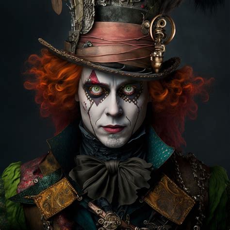 Mad Hatter Dressed For A Masquerade Ball Wonderland Artwork Mad