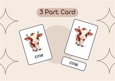 Farm Animal Cards 16 Montessori Cards Educational - Etsy