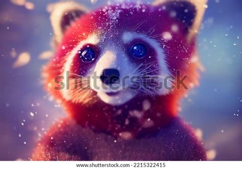 Red Panda Snow Stock Illustration 2215322415 | Shutterstock