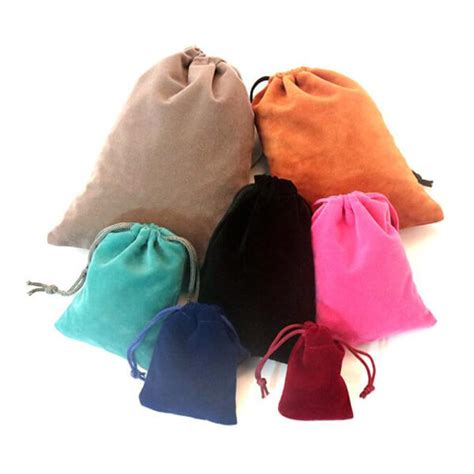 Velvet Cloth Jewelry Pouches Drawstring Bags Gift Packaging Manufacturer