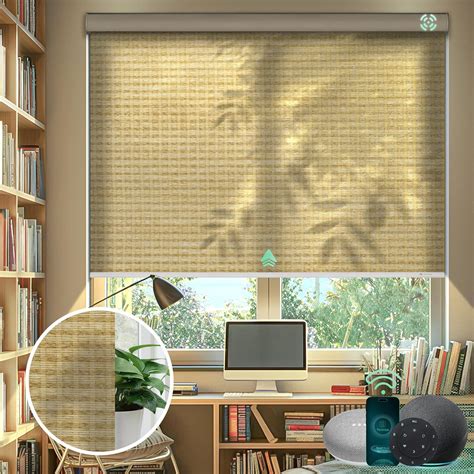 Amazon Yoolax Motorized Smart Blinds With Remote Control Light