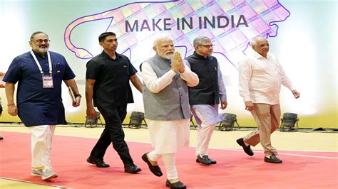 Modi Inaugurates Semiconindia 2023 Vision To Turn India Into Global