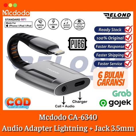 Jual Mcdodo Splitter Iphone Converter Adaptor Audio To Jack Mm