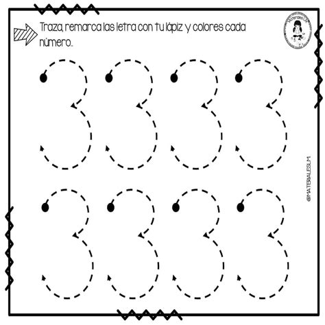 Actividades Para Reforzar El Trazo De Los Numeros Material Educativo