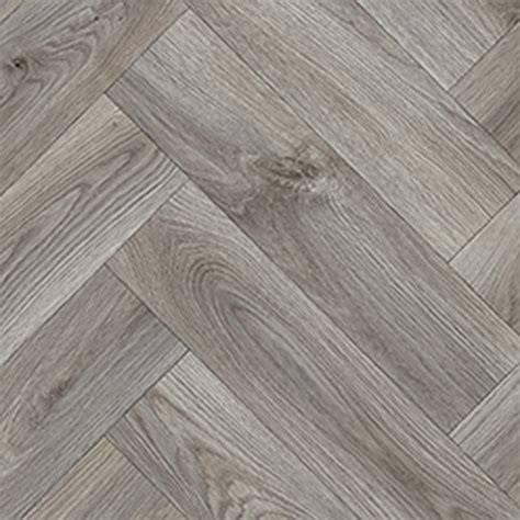 Comfort Grey Herringbone Vinyl Flooring