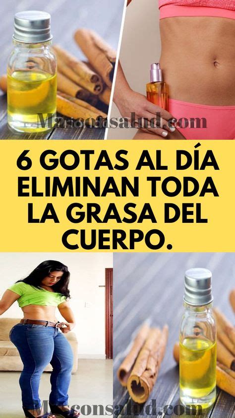 Gotas Al D A Eliminan Toda La Grasa Del Cuerpo Remedios Para