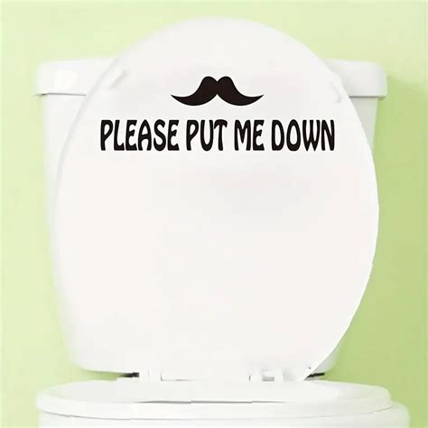 Put A Fun Practical Toilet Seat Cover Sticker Remind Temu