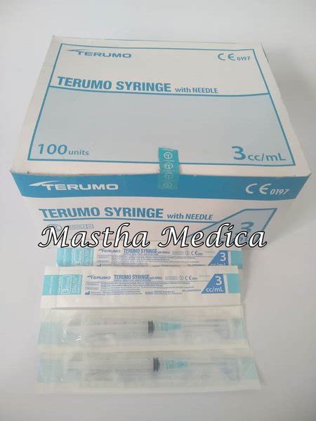 Jual Spuit Disposable Syringe With Needle Terumo 3cc Dengan Jarum 3 Ml