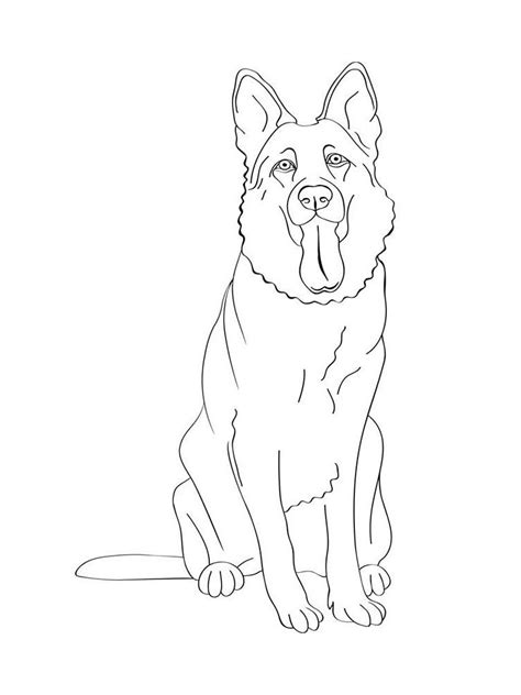 Раскраски овчарка скачать и распечатать бесплатно | Puppy coloring ...
