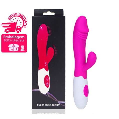 Vibrador Feminino Ponto G 10 Modos De Vibração Com Massageador