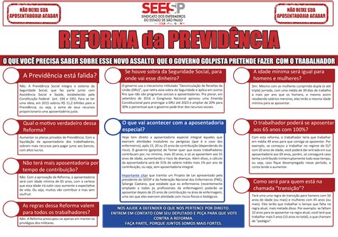 Reforma Da Previd Ncia Saiba O Que Pode Acontecer Seesp