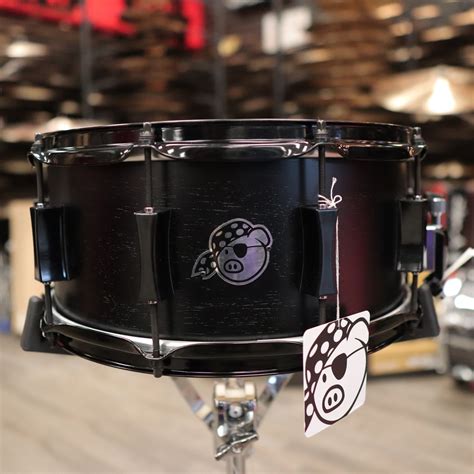 Pork Pie X Black Belt Thai Oak Snare Drum With Black Hardware