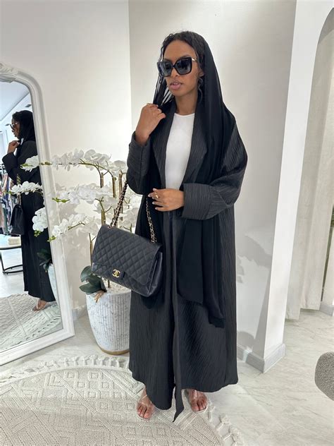 black summer work abaya  elegant dubai abaya cas cas abaya