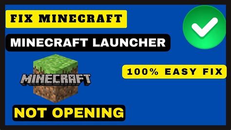 How To Fix Minecraft Launcher Not Opening Easy Fix Youtube