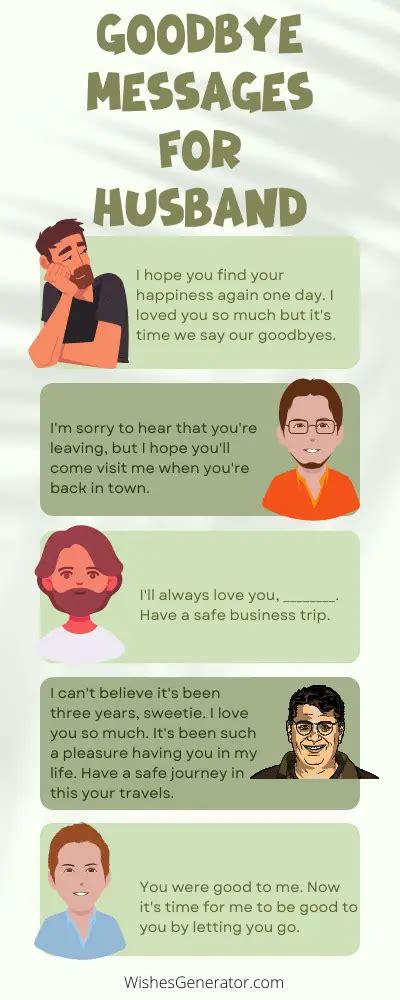 42 Goodbye Messages For Husband