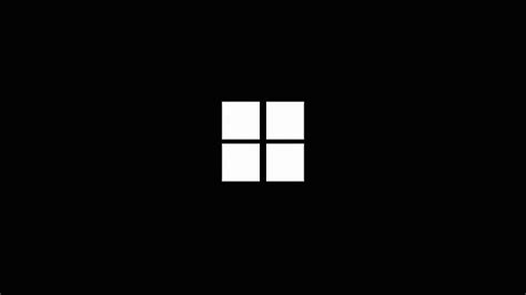 Minimalistic Windows Logo Black, windows, computer, dark, black ...