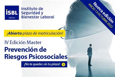 Iv Master En Prevenci N De Riesgos Psicosociales Inicio De Octubre