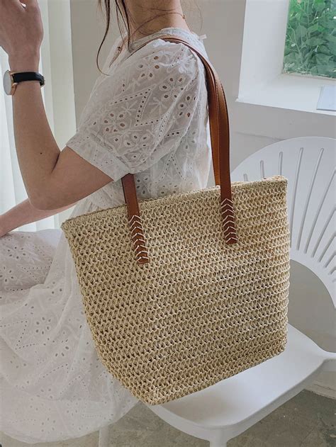 Minimalist Straw Bag Straw Bag Bags Bags Women