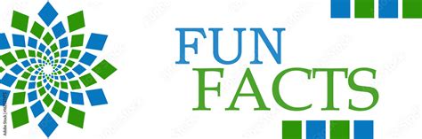 Fun Facts Green Blue Circular Horizontal Stock Illustration Adobe Stock