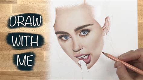 How To Draw Miley Cyrus Colored Pencils Youtube