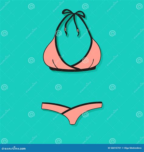 Bikini Illustration De Vecteur Illustration Du Bikini