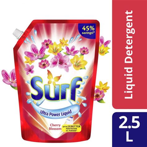 Surf Cherry Blossom Laundry Liquid Detergent 2 5L Pouch Lazada PH