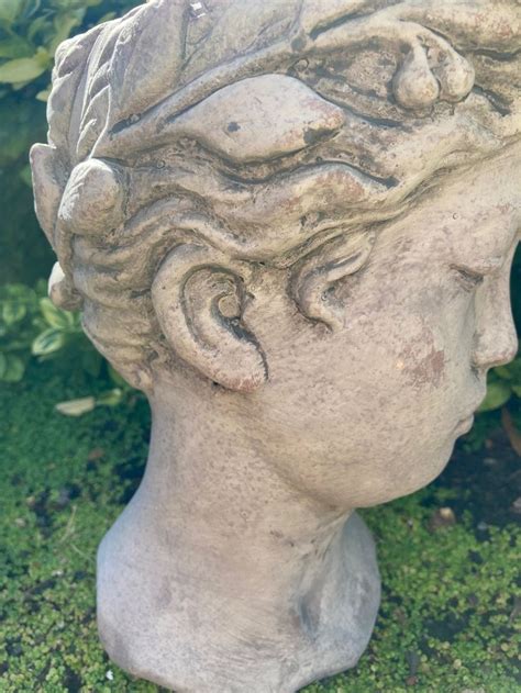 Goddess Head Planter Female Bust Planter Head Plant Pot Stone Planter