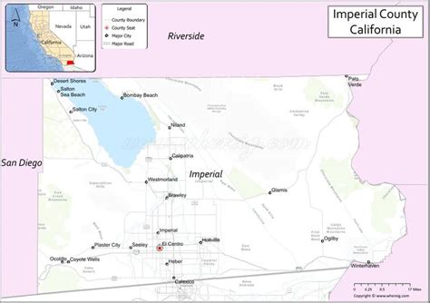 Map of Imperial County, California - Where is Located